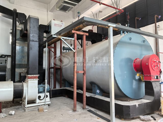 ZOZEN 8 Tons Gas Steam Boiler and 5 Million Kcal Thermal Oil Heater