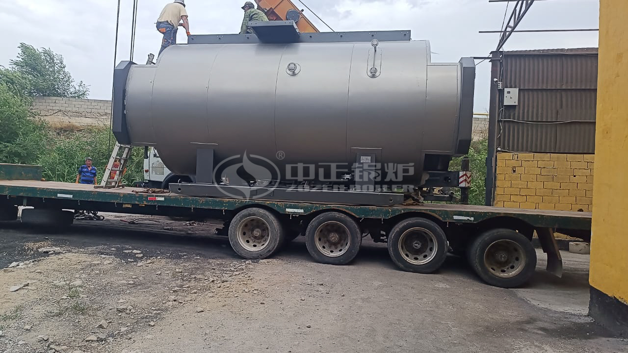 6 TPH Gas fired Steam Boiler for Aerated Concrete Industry in Kazakhstan