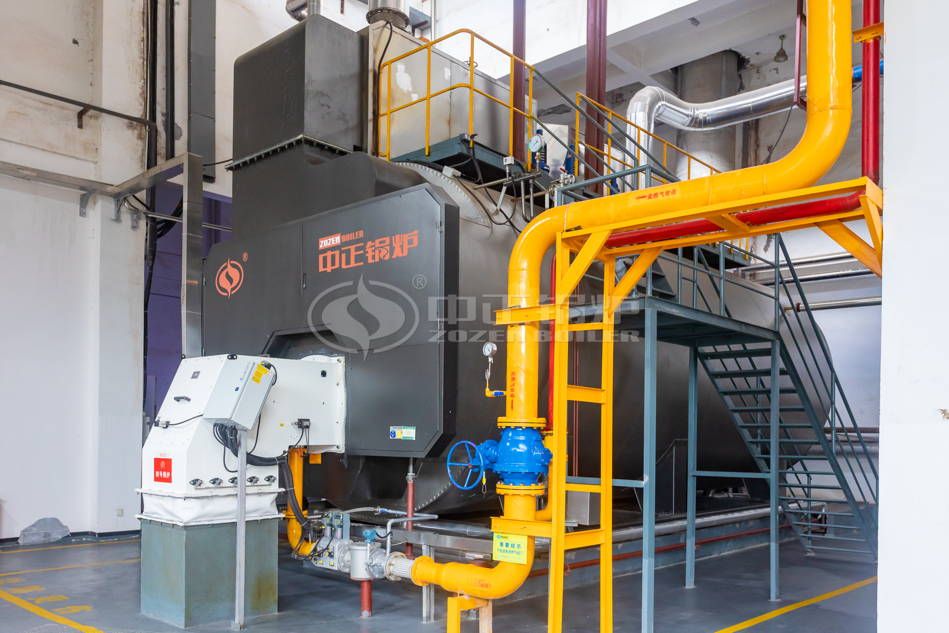 ZOZEN 25 Tph Gas Steam Boiler for Brewing Industry